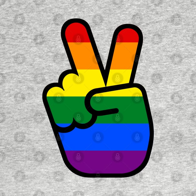 Peace Love Rainbow by AngryMongoAff